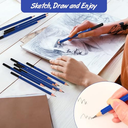 Humyoun 120 Pcs Graphite Sketch Pencils, Drawing Pencils Set 8B-5H