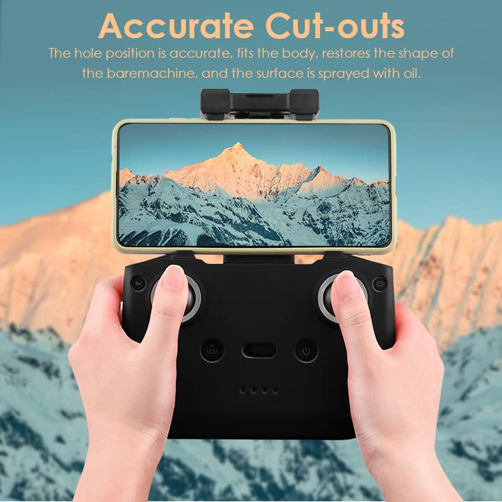 CAPART Silicone Protective Cover Sleeve for DJI RC-N1 RC-N2 RC-N3 Remote Controller of DJI NEO | Mini 4 Pro Mini 3 Mini 3 Pro | Mavic 3 Air 2S Controller Protector (Grey)