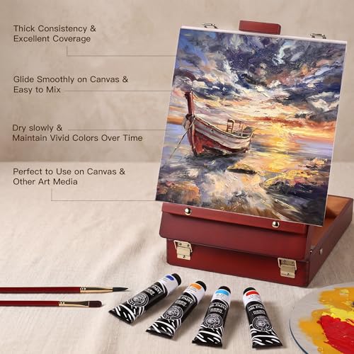 rubens Oil Paint Set 2oz 15 Colors Caroline Oil Paint for Canvas(Series C) - color: 15 Colors-C