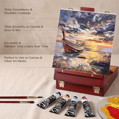 rubens Oil Paint Set 2oz 15 Colors Caroline Oil Paint for Canvas(Series C) - color: 15 Colors-C