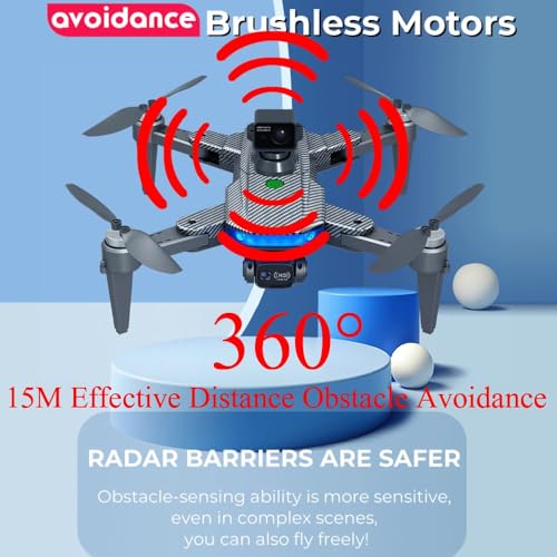 Lozenge Drones 360° Obstacle Avoidance GPS Drones with Camera for Adults 4K