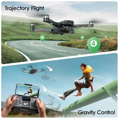 WF20 1080P FPV Camera Foldable Brushless Drone Great Value for Beginners - style: fpv drone