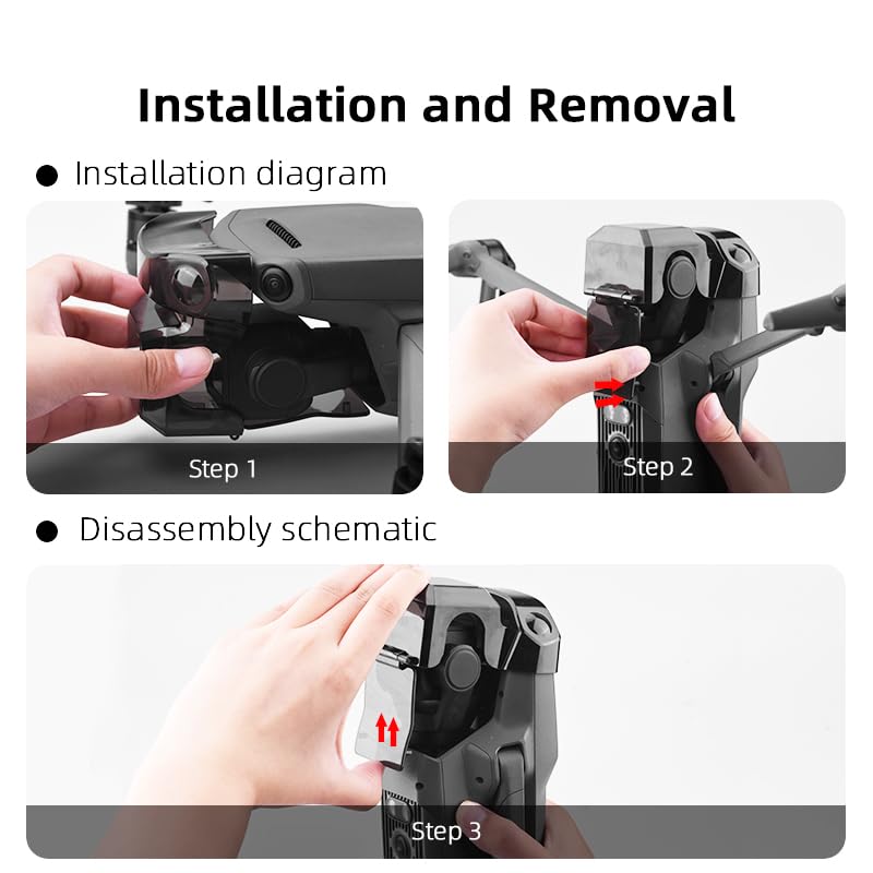 Gimbal Protector Cover Mavic 3 Camera Lens Cover For DJI Mavic 3, Anti-Scratch Dustproof Protective Cap Protection Vision Sensor Integrated Cover