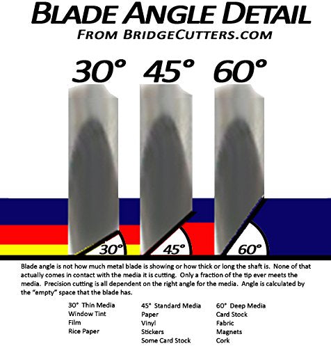 Craft Blades German Carbide Bulk Packs Deep Point (20 Pack - 15 Standard & 5 Deep Point) - color: red/blue German Carbide