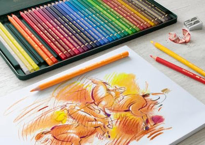 Polychromos 36 Pencil Metal Tin Set - size: 36 Count (Pack of 1), style: Polychromos Colour Pencil