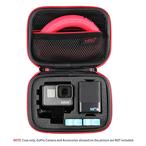 HSU Small Case for GoPro Hero 13/12/11/10/9/8/7/6/5 Black (Small Size Red) - color: Red
