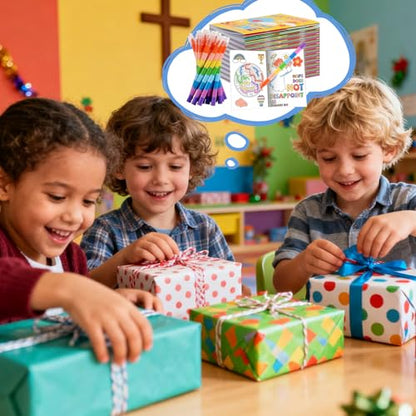 BenLouis 24 Bible Verse Mini Coloring Books with 24 Crayons for Kids Bulk - style: Bible