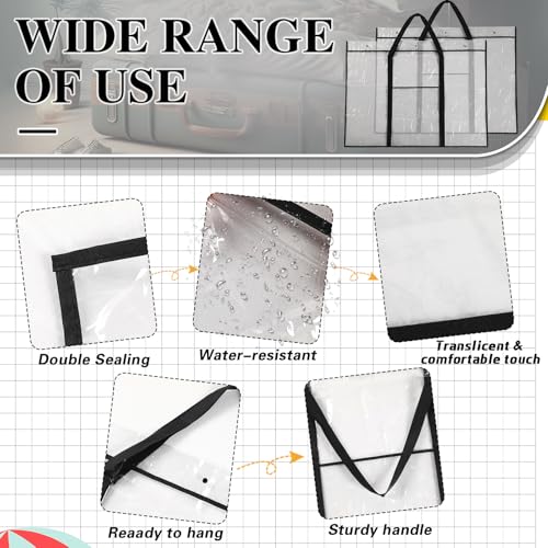 Windyun 2 Pack Bulletin Board Storage Bag 48" X 36", Poster Holder, Black - color: Black, size: 48" X 36"
