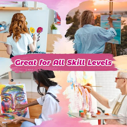 10 Pack 9"x12" Canvas Boards for Painting, Canvas Panels for Acrylics - size: 9x12" - 10Pack