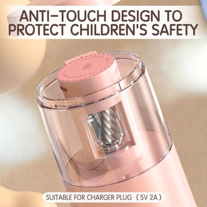 Deli Electric Pencil Sharpener, Automatic Pencil Sharpeners, Pink - color: Pink