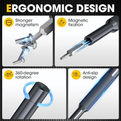 52-in-1 Precision Screwdriver Set, Magnetic Repair Kit for iPhone - size: 52-in-1 S2 Steel