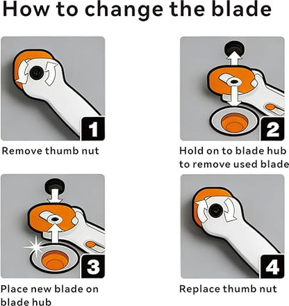 45mm Rotary Cutter Blades for Fiskars Blade Replacement Quilting 10 Pack