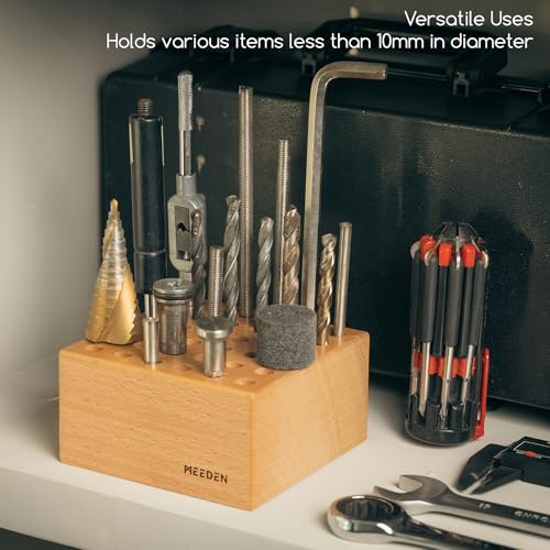 MEEDEN Beechwood Pencil Brush Holder: Paint Brush Storage Organizer - size: 1-PACK
