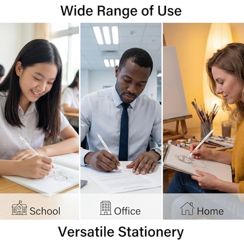 8 Pack Eraser Pencil Set for Drawing, White Wood Pencil Erasers for Sketch