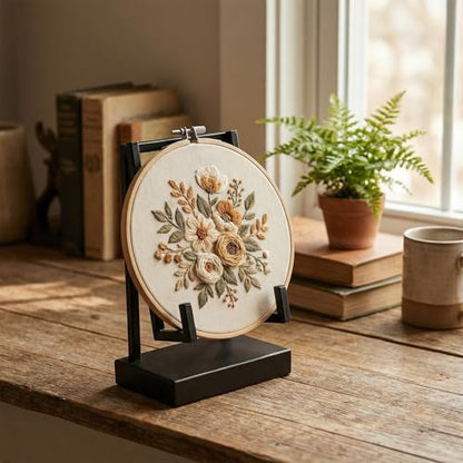 Metal Display Stand for Tabletop, Modern Black Frame Holder Stand for Photos, Plates, Books & Artwork, Small Picture Easel, Picture Frame Holder Stand for Home, Office & Tabletop Decor (Black)