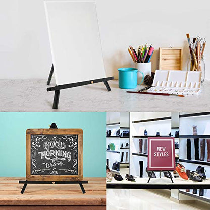 U.S. Art Supply 16" Black Wood Tabletop Easel (4 Pack) - Adjustable - color: Black, size: 16 inch