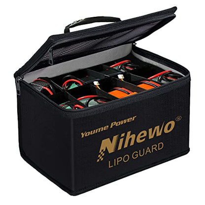 Lipo Bag Fireproof Explosionproof Lipo Battery Bag Divider Large Capacity