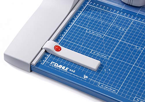 Dahle 446 Premium Rotary Trimmer, 36" Cut Length, 25 Sheet Capacity, Self-Sharpening, Automatic Clamp, German Engineered Paper Cutter - size: 36" Cut Length