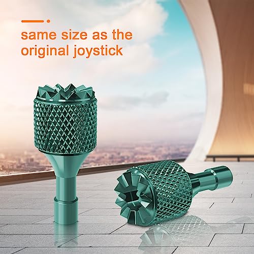 Hanatora Joysticks Stick for DJI RC,RC 2(Neo,Flip,Air 3S,Air 3,Mini 5/4/3 Pro,Mini 3,Mavic 3 Classic/Pro Drone Controller),Remote Control Joy Sticks Thumb Accessories (Gold&Green) - color: Gold&green