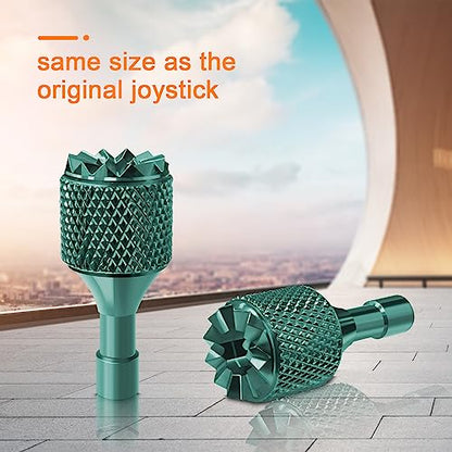Hanatora Joysticks Stick for DJI RC,RC 2(Neo,Flip,Air 3S,Air 3,Mini 5/4/3 Pro,Mini 3,Mavic 3 Classic/Pro Drone Controller),Remote Control Joy Sticks Thumb Accessories (Gold&Green) - color: Gold&green