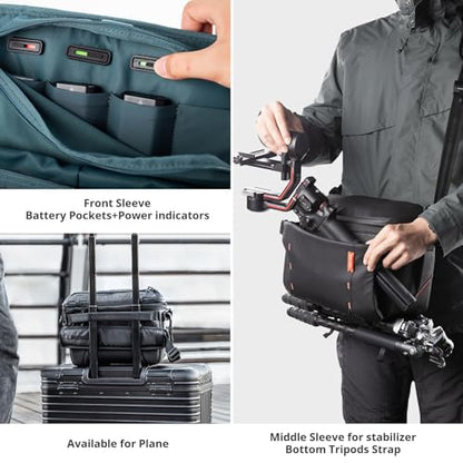 PGYTECH OneMo Sling Camera Bag 7-9L Grey Camo Crossbody Camera Shoulder Bag - color: Grey Camo, size: 7L-9L, style: Onemo Sling 7l