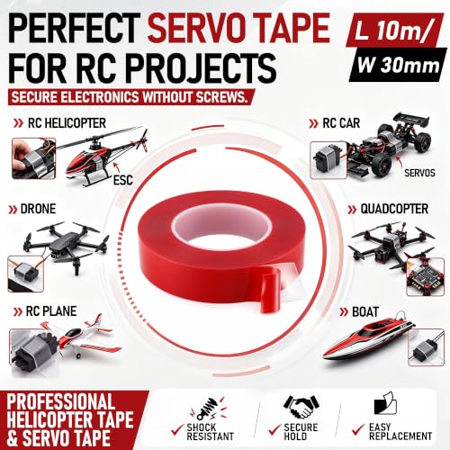 32FT Double Sided Clear Servo Tape,Heavy Duty Automotive Double Sided Tape