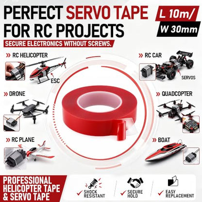 32FT Double Sided Clear Servo Tape,Heavy Duty Automotive Double Sided Tape