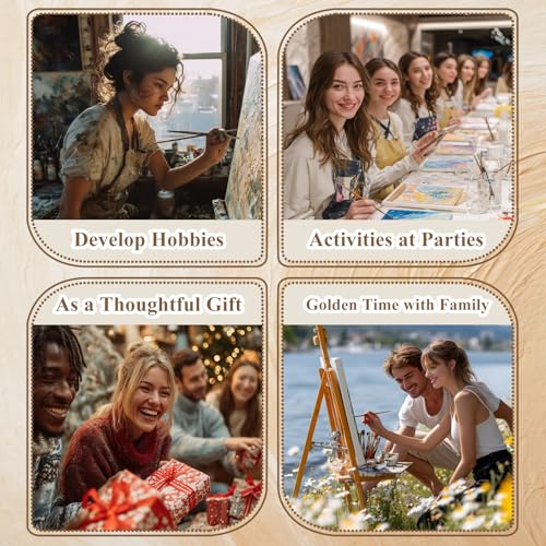Jesus Paint by Number for Adults, Paint by Numbers Kit for Adults Beginner - color: Cross