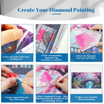 YOYA Large Diamond Art Kits for Adults, Dream Forest 5D Diamond Painting - color: Dream Forest 502