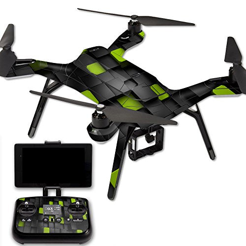 MightySkins Skin Compatible with 3DR Solo Drone Quadcopter wrap Cover Sticker Skins Cubes