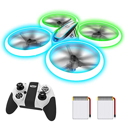 Q9s Drones for Kids,RC Drone with Altitude Hold and Headless Mode,Quadcopter with Blue&Green Light,Propeller Full Protect,2 Batteries and Remote Control,Easy to fly Kids Gifts Toys for Boys and Girls - color: Blue