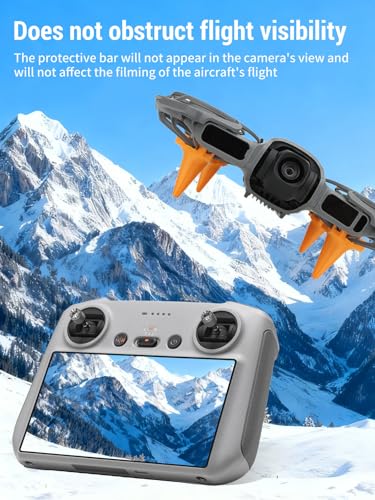 4-Pack Drone Landing Gear for DJI Neo 2, Lightweight Extension Legs Anti-Scratch Protector Bracket, Shockproof Plastic for DJI Neo Drone Accessories (Orange)