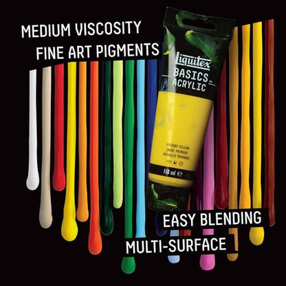 Liquitex BASICS Acrylic Paint, 32-oz Jar, Titanium White - color: Titanium White, size: 32 Fl Oz (Pack of 1)