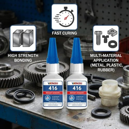 416 Super Bonder Instant Adhesive Clear for High Temp & Vibration 20g Suitable for Metal Plastic and Rubber 12 Pack - size: 416, style: 12 Pack