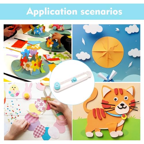 1 Pcs Circle Cutter,Circle Cutters For Crafts,Circle Paper Cutter,Circle Cutter Paper,Round Paper Cutter,Multi Purpose With Bottom Blade Guard, Easy Operation, Smooth Cutting