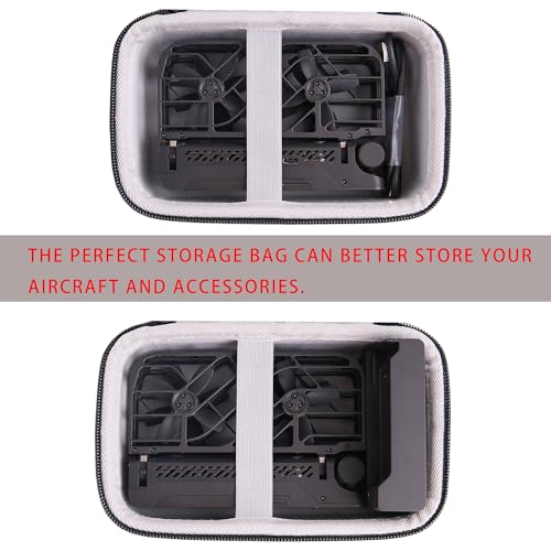 Hard EVA Carrying Case Compatible with HOVERAir X1 Drone with Camera Kit storage case (Big gray) - color: Gray
