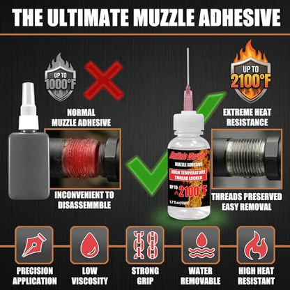 Gun Muzzle High-Temperature Thread Locking Agent for Muzzle Devices