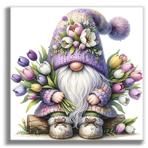 Diamond Art Kits for Adults, Gnome DIY 5D Diamond Painting for Beginners - color: BLKJDP18