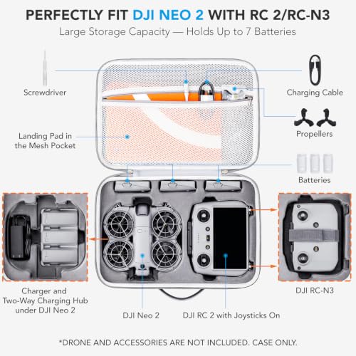 Lykus Spartan N230 Carrying Case/Bag for DJI Neo 2 and RC2/RC-N3 Controller - size: Bag Case