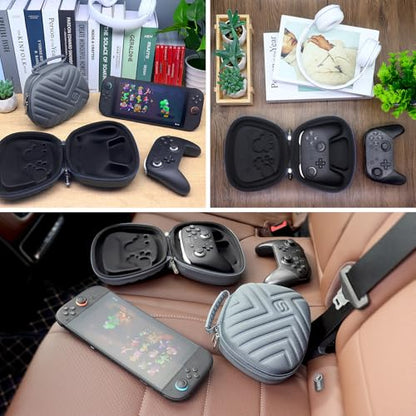 sisma Carrying Case Compatible with Nintendo Switch 2 Pro Controller, Buttons & Joysticks Full Protection, Hard Shell Original Switch Controller Travel Storage Case, Grey - color: Grey Special Edition