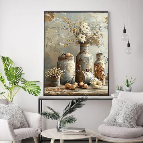 WUSARPLY Rustic Daisy Diamond Painting Kits for Beginner Adults - color: YH005