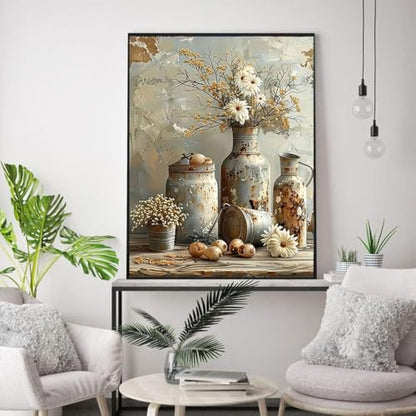 WUSARPLY Rustic Daisy Diamond Painting Kits for Beginner Adults - color: YH005