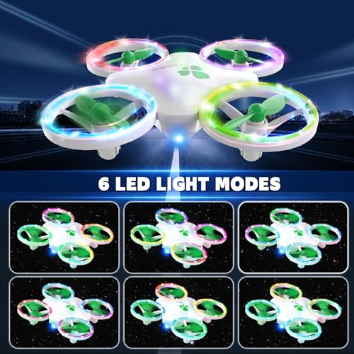 Clover Drone for Kids-Quadcopter with Dual Modular Batteries - color: Green