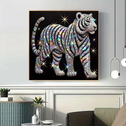Tiger 5D Diamond Painting Kits for Adults Beginners,Arts Craft for Adults
