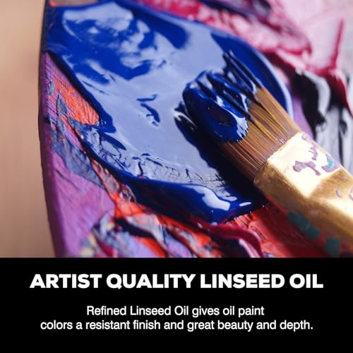Linseed Oil for Painting, Refined Linseed Oil for Thinning Oils - 3.5oz