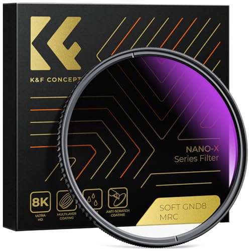 K&F Concept 49mm Soft GND8 (3 Stop) Graduated Neutral Density Lens Filter - size: 49mm