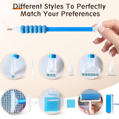 FANGZH A4 Light Pad Diamond Painting Accessories Kit: 179 Pieces, Blue - color: Blue