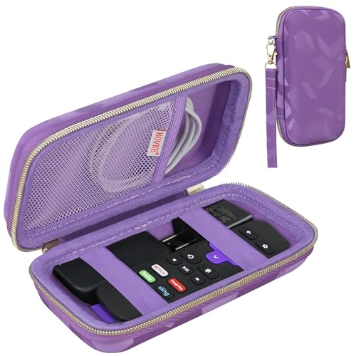 BOVKE Case for Roku Voice Remote/Roku Voice Remote Pro 2nd Ed, Purple Cube - color: Purple Cube