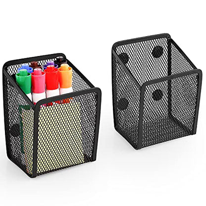 Magnetic Pencil Holder Whiteboard Pen Holder Locker Accessories (1-Slot*2)