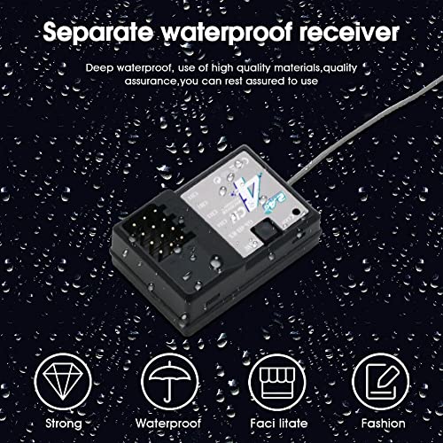 2.4ghz RC Controller 4CH Remote and Receiver Digital Radio Transmitter for RC Car Boat Tank (Updated Version)